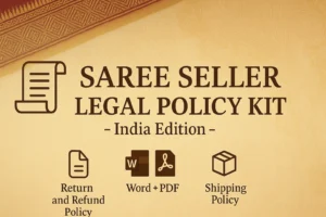 Saree E-Commerce Legal Policy Templates India Free PDF Download